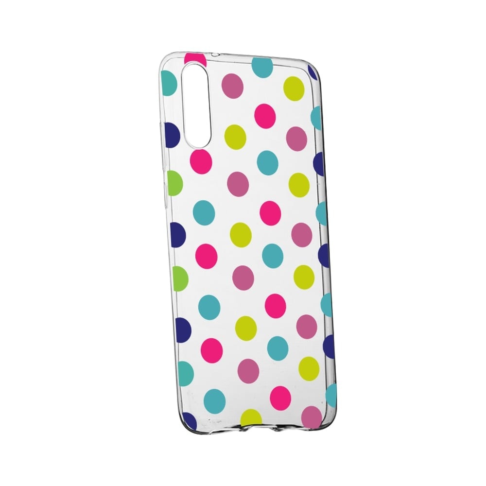 Husa pentru Samsung Galaxy A50, Dots Color, 61, din silicon premium, rezistenta la uzura, anti-alunecare