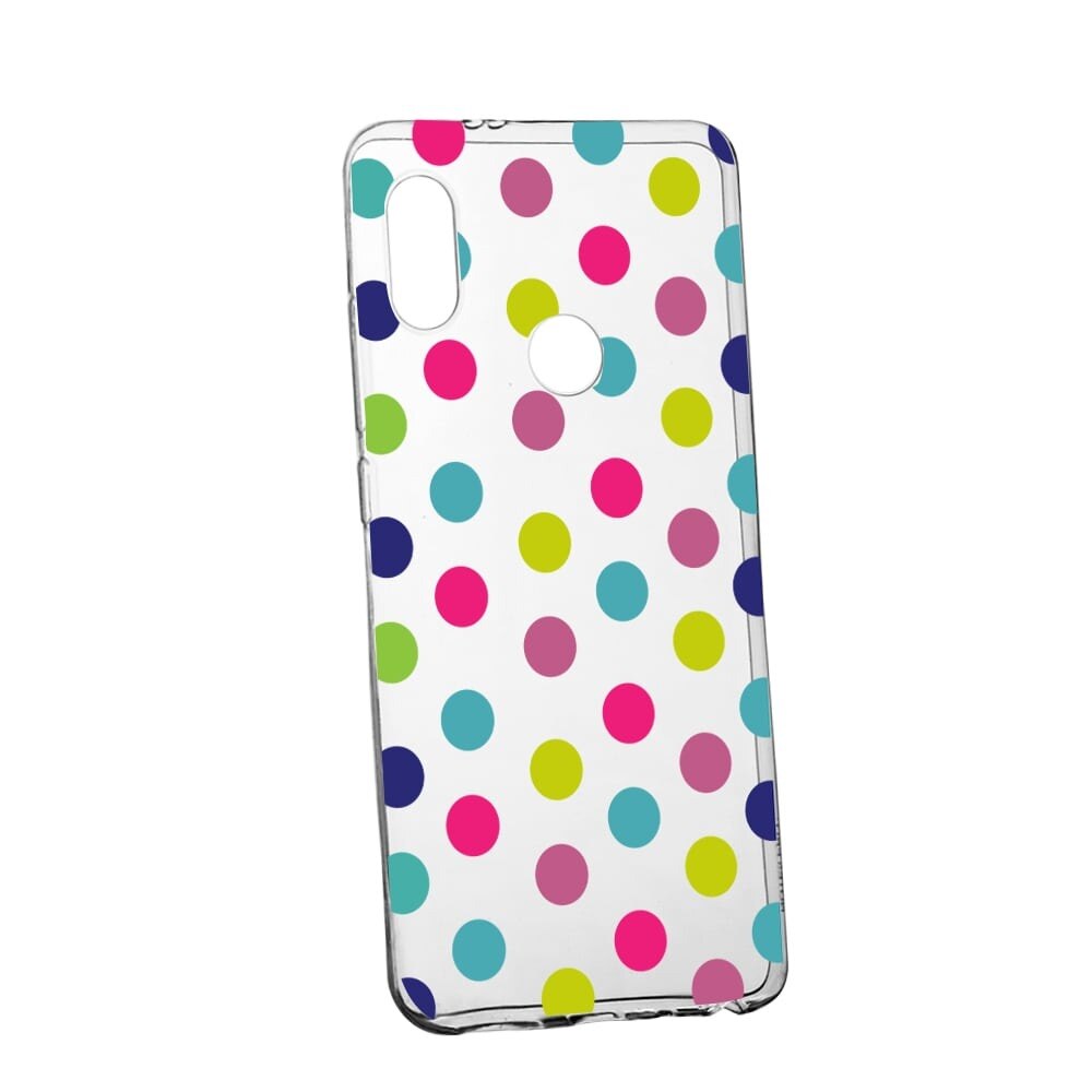 Husa pentru Xiaomi Mi A2 Lite / Redmi 6 Pro, Dots Color, 61, din silicon premium, rezistenta la uzura, anti-alunecare