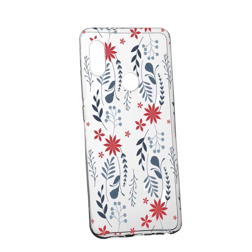 Husa pentru Xiaomi Mi A2 Lite / Redmi 6 Pro, din silicon premium, rezistenta la uzura, anti-alunecare, Slim, Motive florale, 155