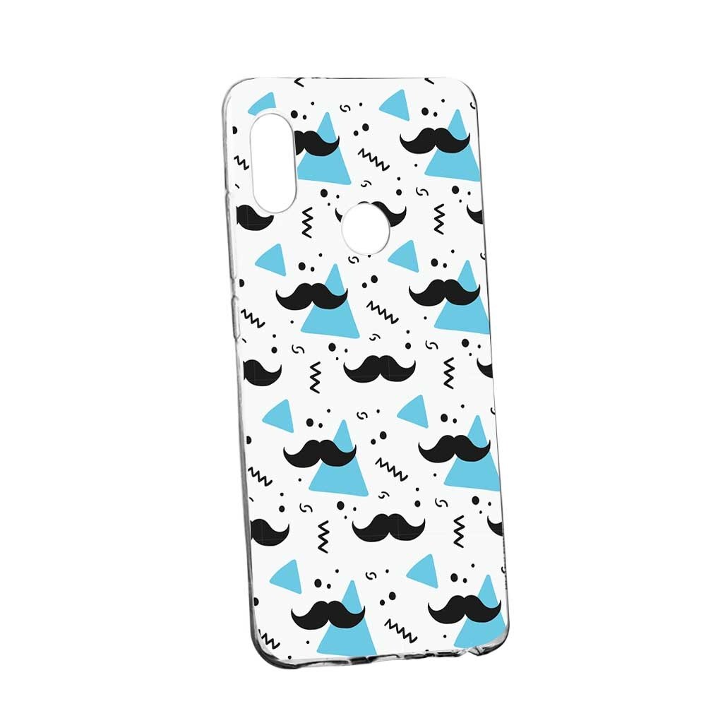 Husa pentru Xiaomi Mi A2 Lite / Redmi 6 Pro, din silicon premium, rezistenta la uzura, anti-alunecare, Slim, Mustache, 164