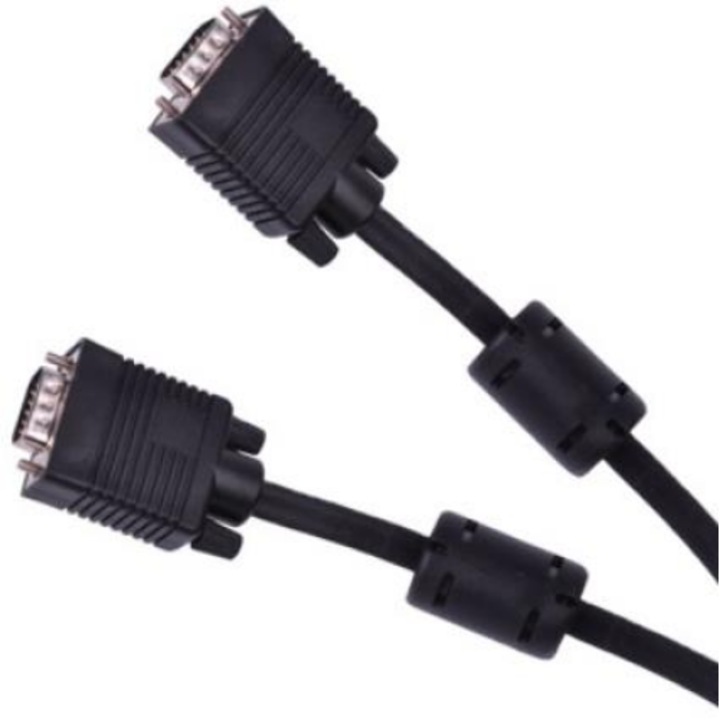 Cablu video SVGA KPO3710-10, tata - tata, 10 m, Negru