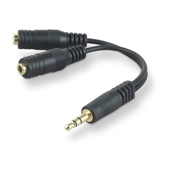 Splitter EVO Qilive pentru mufa jack 3.5mm, stereo Splitter EVO Qilive pentru mufa jack 3.5mm, stereo