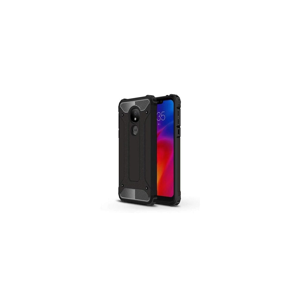Husa Motorola Moto G7 Power - Iberry Armor Hybrid Negru