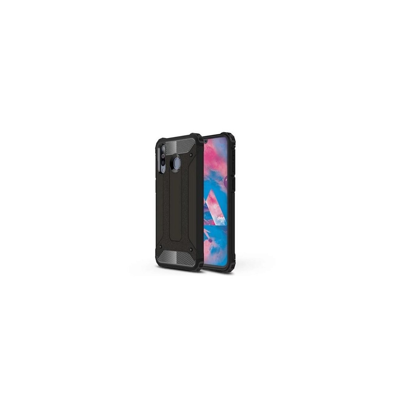 Husa Samsung Galaxy M30 - Iberry Armor Hybrid Negru