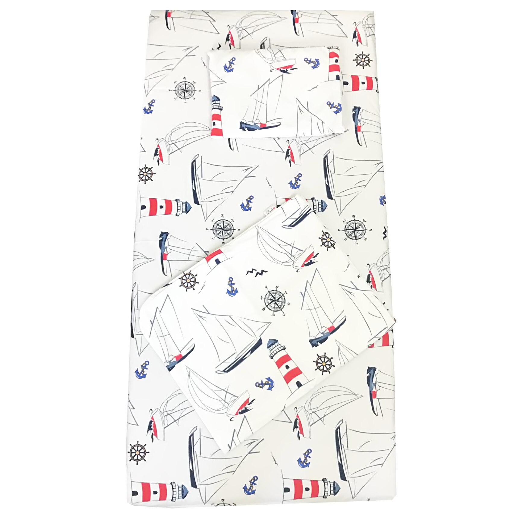 Set Paturica bebe cu Cearsaf si Pernuta pt pat 120x60 cm Deseda La Mare