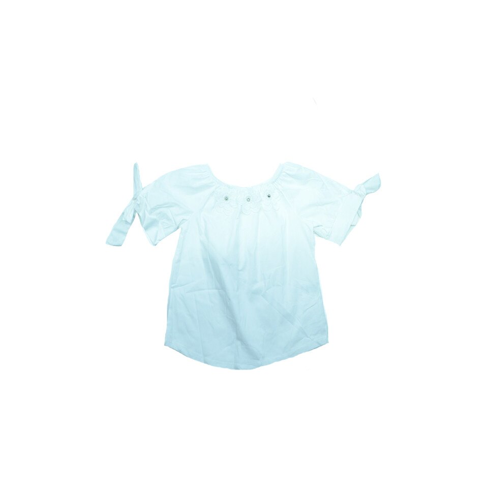 Tricou cu maneca scurta fetite Happy House 8528-A, Alb