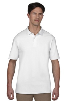 Tricou Polo barbati, 100% Bumbac, Anvil, Alb Tricou Polo barbati, 100% Bumbac, Anvil, Alb