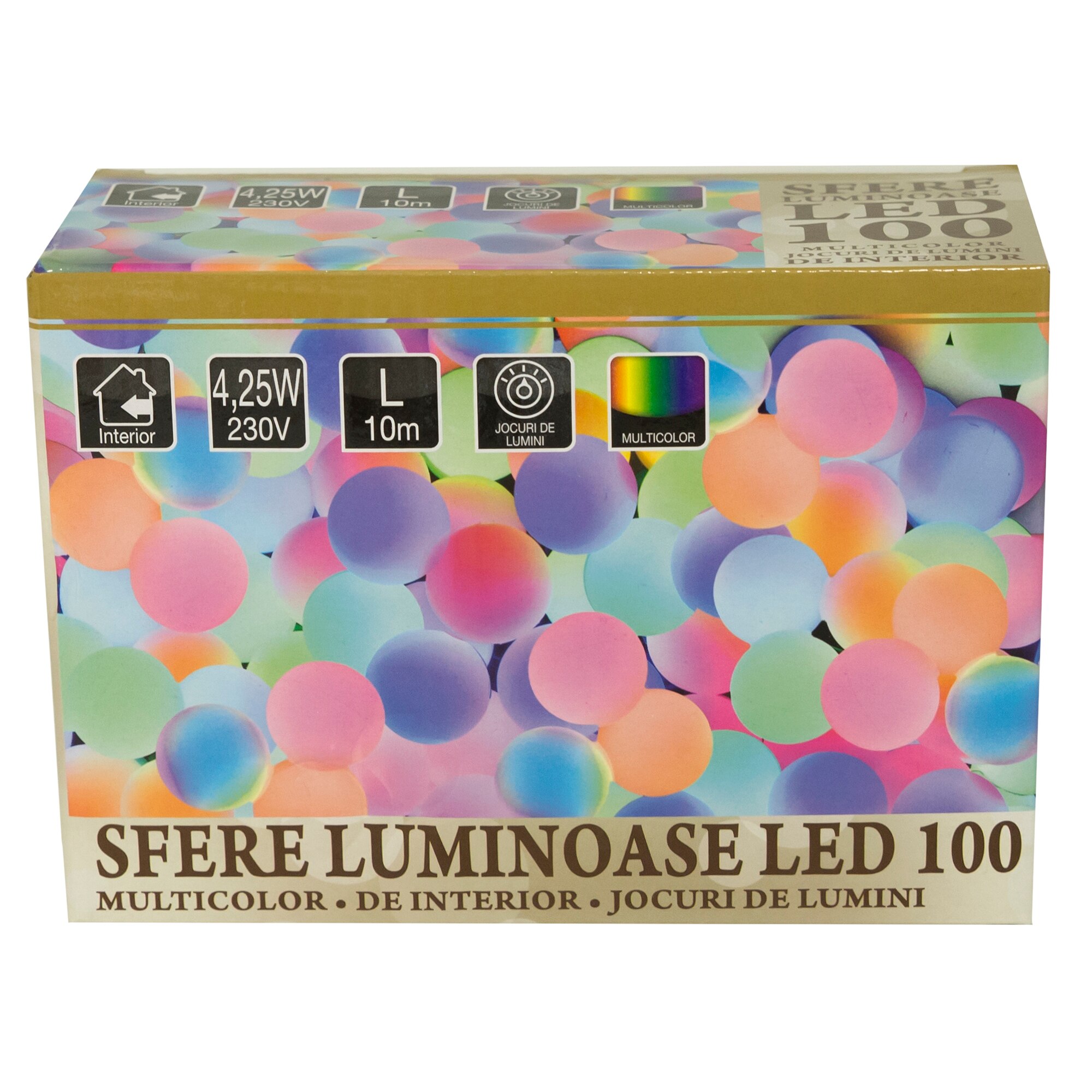 Instalatie decorativa Cris, 100 LED-uri, 8 moduri de iluminat, Multicolor