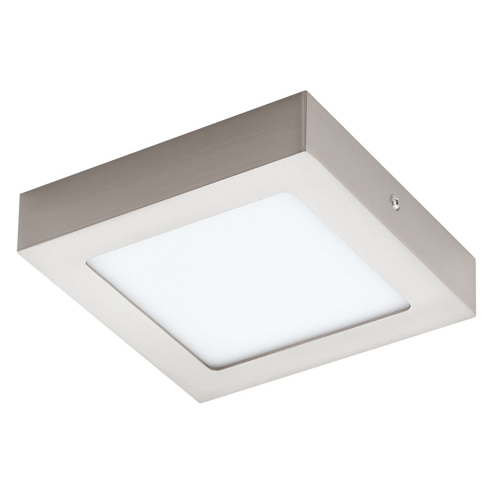 Plafoniera montata la suprafata FUEVA 1, 94524, LED, 10,9W, L 170, l 170, H 40, 1200 Lumeni, 3000 K (Calda), Metal turnat / Nichel satinat
