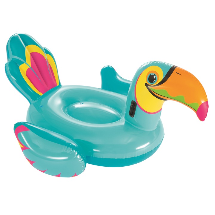Надуваем дюшек Bestway Tipsy Toucan Ride-On, 2.07 м x 1.50 м