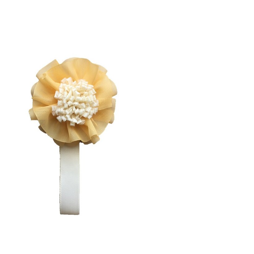 Magnet perdea organza - galben pal