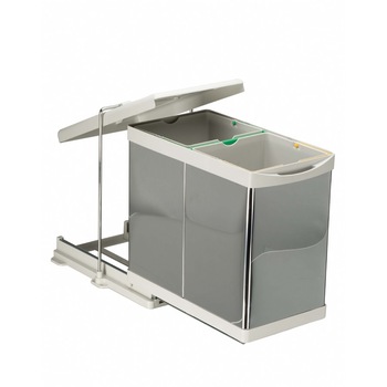 Cos de gunoi glisant, 14+14L Cos de gunoi glisant, 14+14L