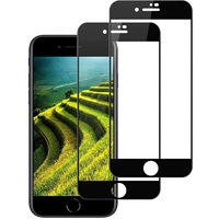 set 2 x folie protectie full cover iphone 8 plus  iphone 7 plus cu sticla securizata premium asahi japonia joyshell negru imagen 11_0_
0