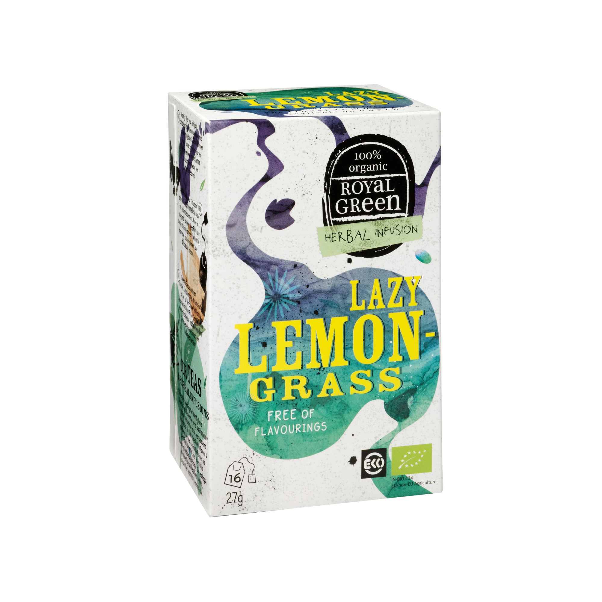 Ceai ecologic Lazy Lemongrass, Royal Green, 28 gr, 16 plicuri