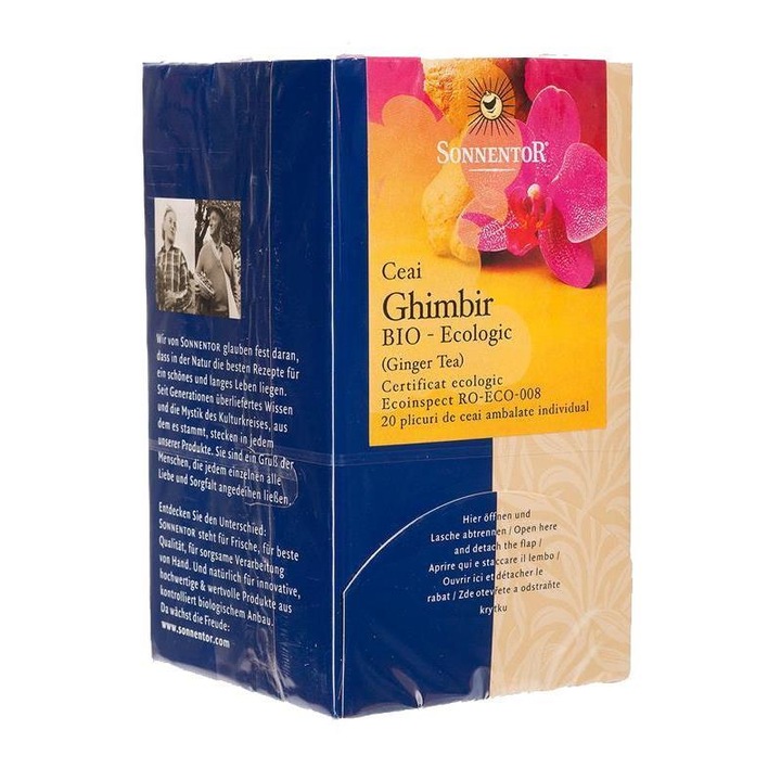Sonnentor, Gyömbér tea, Bio, 90 g