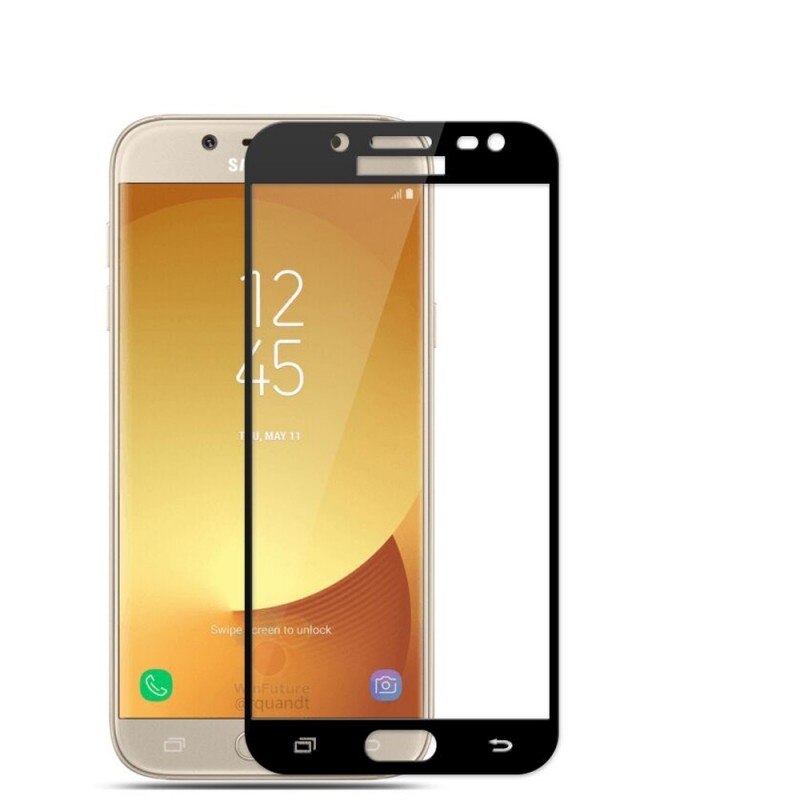 Set 2 folii de sticla Samsung Galaxy J3 2017, MyStyle 5D FULL GLUE Black