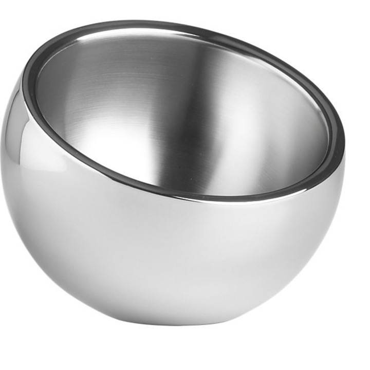 Bol inclinat inox pereti dubli profesional CULINARO 17cm