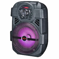 boxa activa portabila akai bluetooth aux-in usb radiofm karaoke microfon cu fir negru imagen 56_0_
0