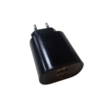 Incarcator de priza EVO Selecline cu 2 porturi USB 2.1A negru Incarcator de priza EVO Selecline cu 2 porturi USB 2.1A negru