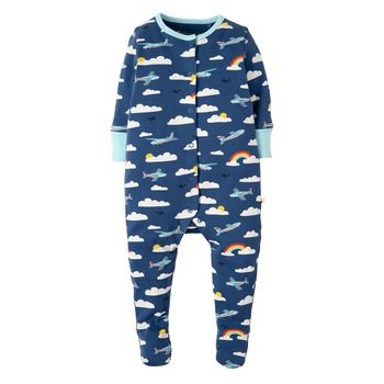 Salopeta, Marine Blue Fly Away, Frugi, bumbac organic, baieti, 6-12 luni Salopeta, Marine Blue Fly Away, Frugi, bumbac organic, baieti, 6-12 luni