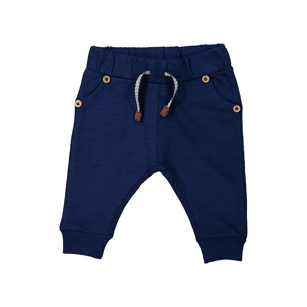 Pantaloni bebe, Dirkje, cu manseta, bleumarin, Bleumarin