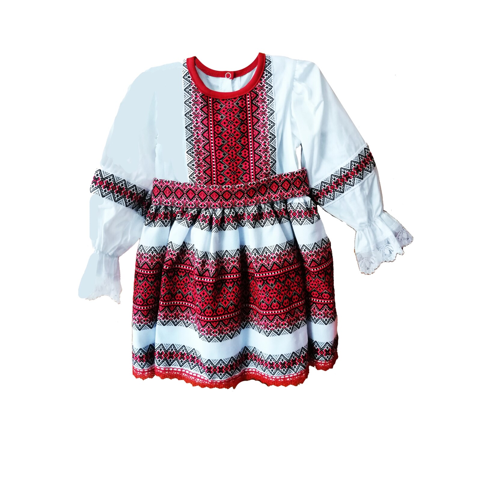 Costumas-Rochita populara, motiv traditional, Made in Romania, varsta 3 ani