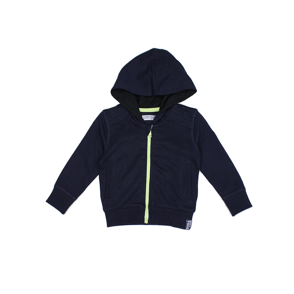Hanorac bebe, Dirkje, cu fermoar, bleumarin