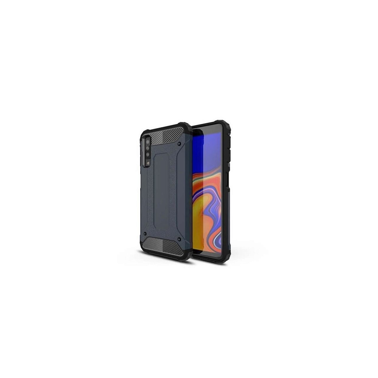Husa Samsung Galaxy A7 (2018)- Iberry Armor Hybrid Albastru