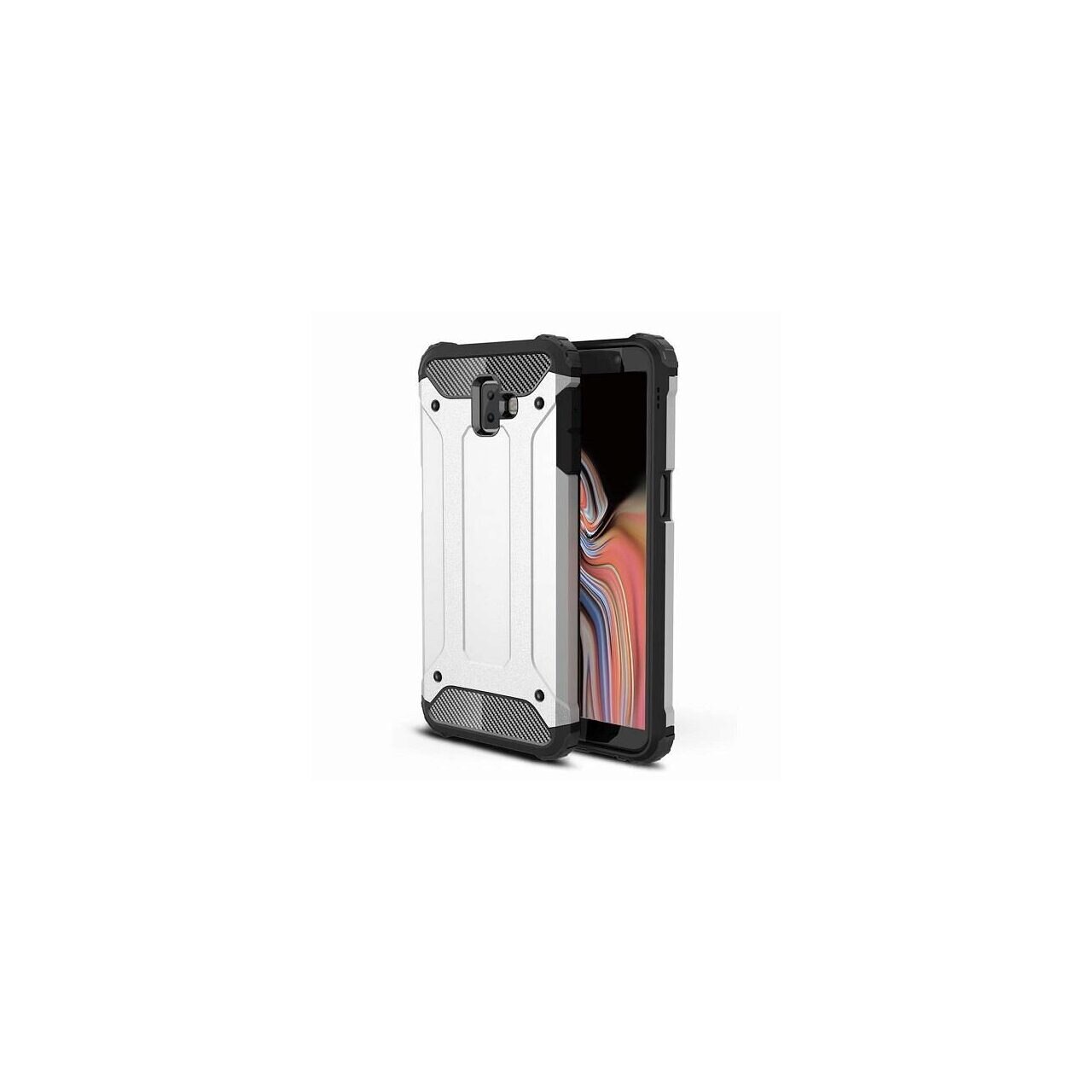 Husa Samsung Galaxy J6 Plus (2018)- Iberry Armor Hybrid Argintiu