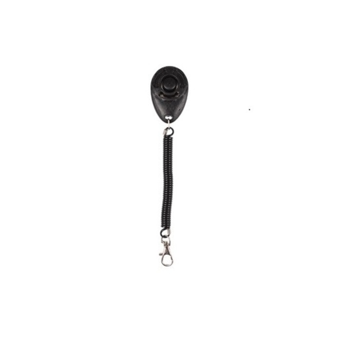 Clicker Pentru Caine cu Snur, 6CM, Negru
