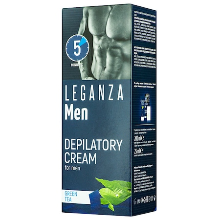 Crema Epilatoare cu Ceai Verde 5 Minutes Leganza Men 200 ml