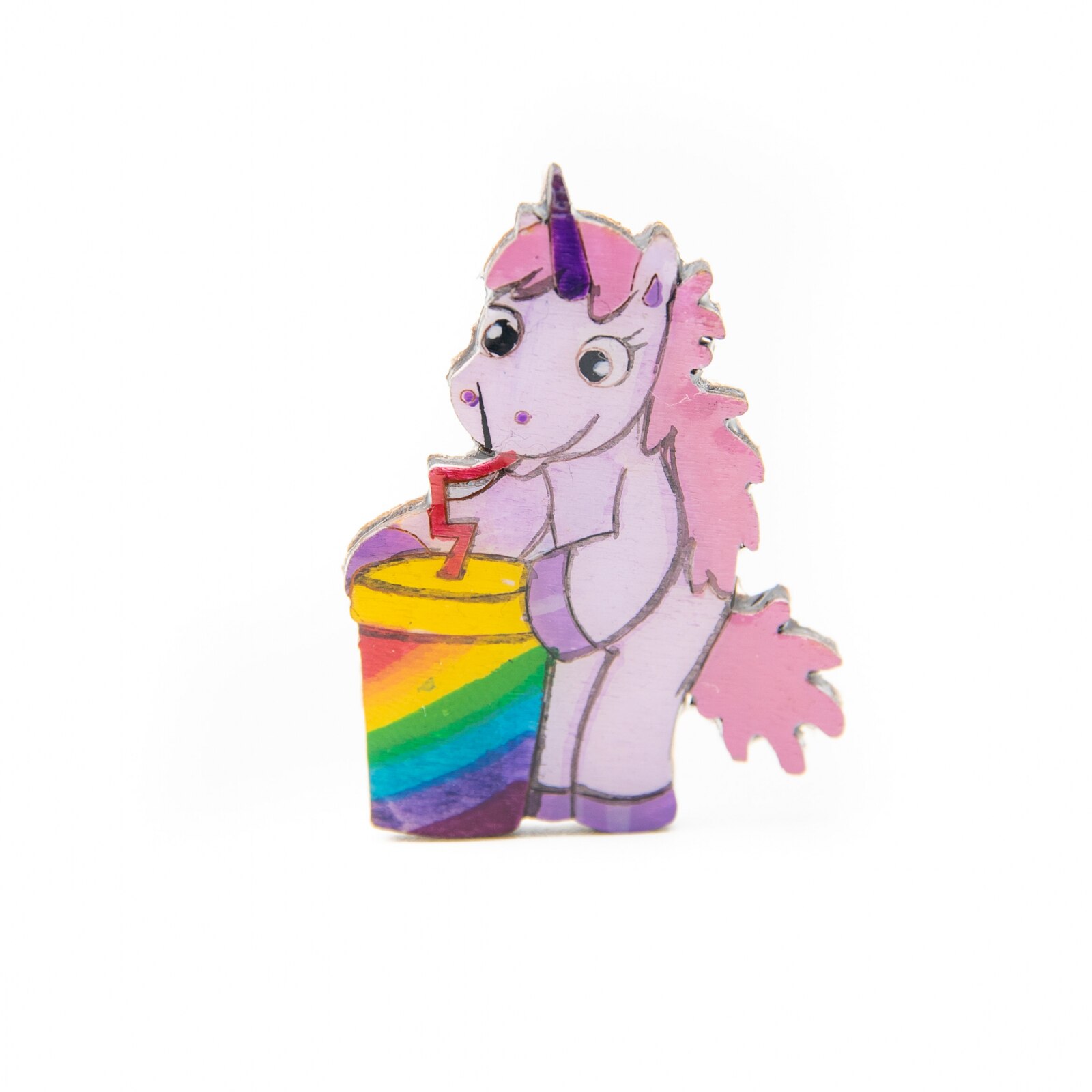 Brosa Lemn Unicorn - Drink the RAINBOW 507, 45mm, Multicolor