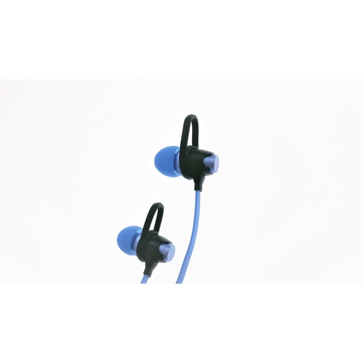 Casca Platinet Bluetooth sport cu microfon, PM1065, albastra Albastru