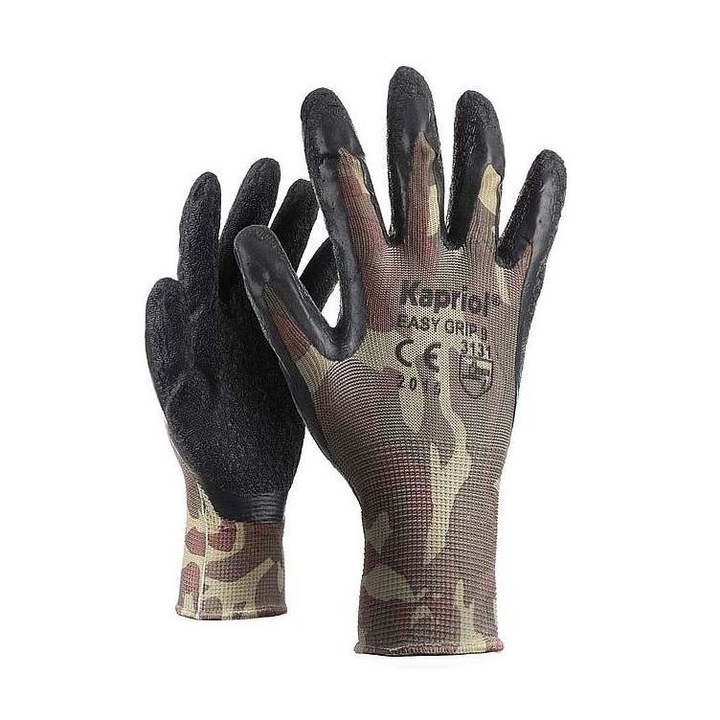 Védőkesztyű, Kapriol, latexbe merítve, Easy Grip, 10-es méret
