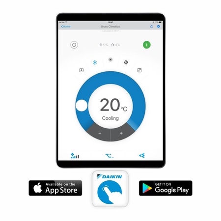 Aer conditionat Daikin Ururu Sarara Bluevolution FTXZ25N.WIFI-RXZ25N Inverter 9000 BTU cu sistem Syoko de amortizare a vibratiilor, Clasa A+++, Ochi Inteligent, Filtru Auto-curatare, Filtru Fotocatalitic, Control Wi-Fi, Flux Aer 3D, Programator 24 de ore