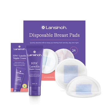 Pachet Lansinoh - Crema pentru mameloane Lanolin HPA 40ml + Tampoane san 24 buc