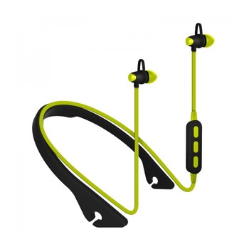 Casca Platinet Bluetooth sport cu microfon , PM1065, verde Casca Platinet Bluetooth sport cu microfon , PM1065, verde