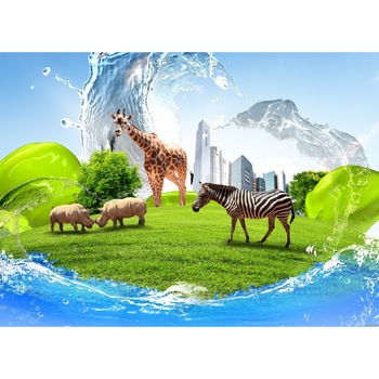 Tablou canvas Invazia animalelor (105 x 70 cm) Tablou canvas Invazia animalelor (105 x 70 cm)