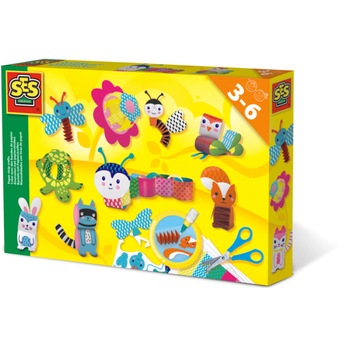 Set Figurine de decupat si lipit, Ses Creative, Fasii de Hartie, Multicolor, Hartie/Metal Set Figurine de decupat si lipit, Ses Creative, Fasii de Hartie, Multicolor, Hartie/Metal