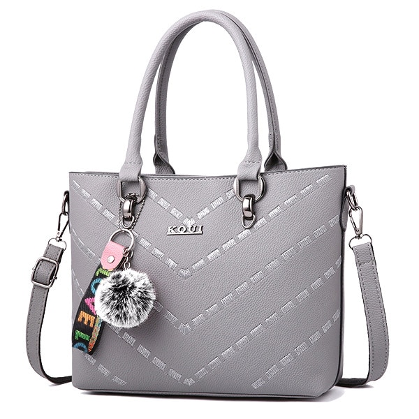 TimeTrade, Geanta de umar, Piele ecologica, Gri