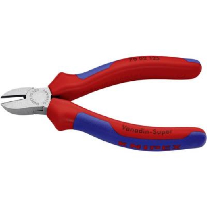 Oldalcsípőfogó DIN ISO 5749, lágy/közepes/kemény huzal max.: O 3/2,3/1,5 mm, Knipex 70 02 125 (70 02 125)