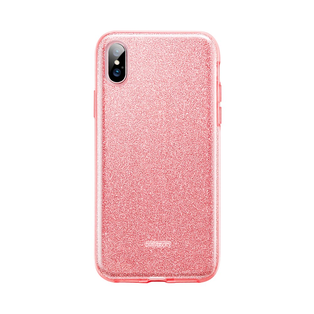 Carcasa ESR Makeup Glitter iPhone XS Max, Rose Gold