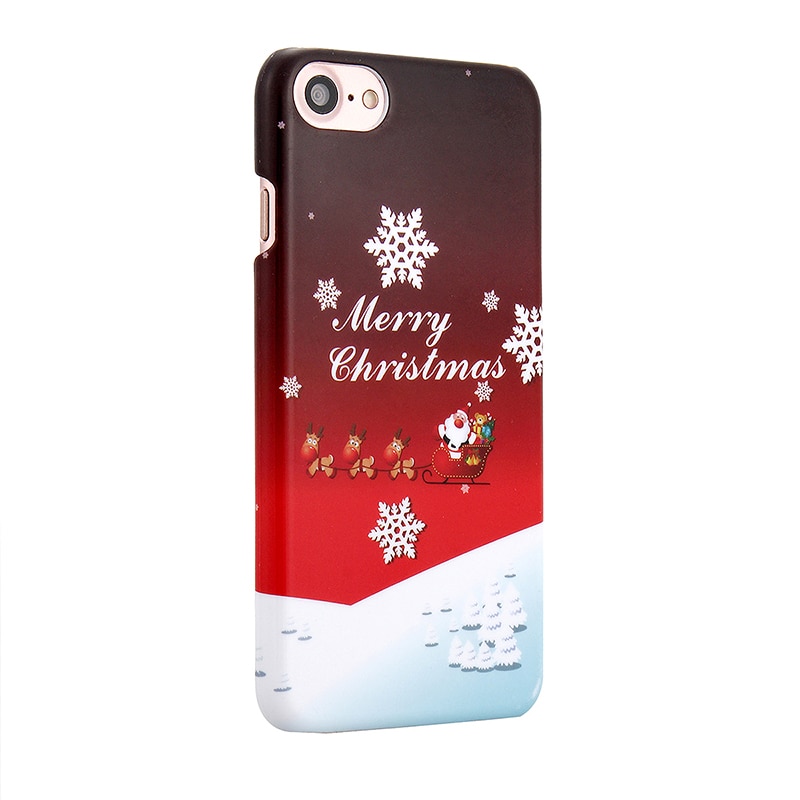 Husa de protectie pentru iPhone 7/8, protectie spate, capac de protectie, bumper, cu motive de Craciun, BBL871