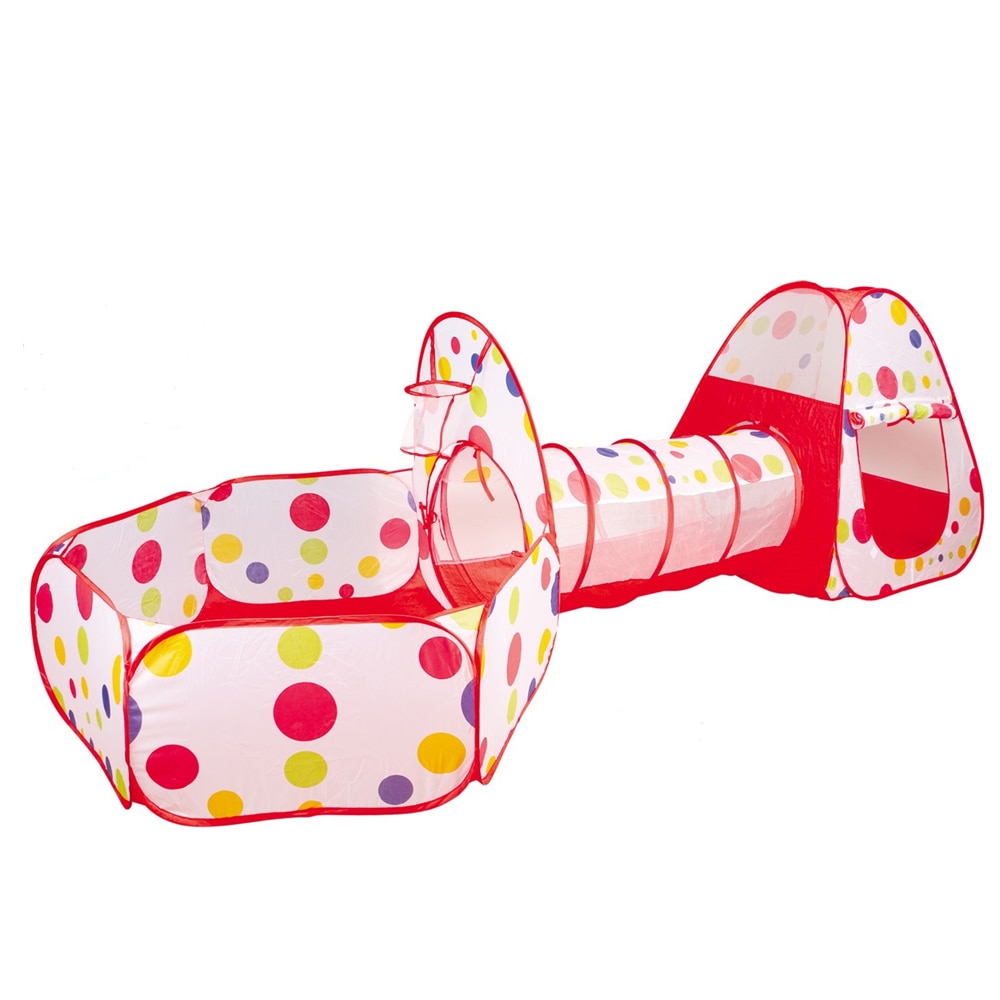 Centru de joaca 3 in 1 pentru copii - Cort, Tunel, Tarc, TT3002