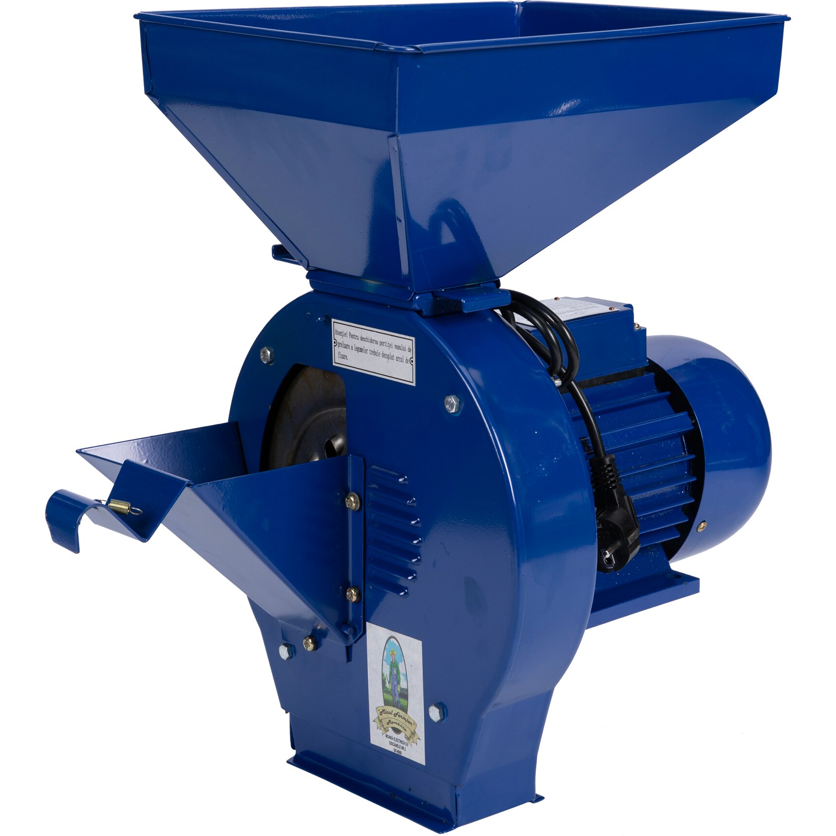 Moara electrica cu ciocanele nr. 2 Micul Fermier GF-0887, 2500 W, 3000 RPM, 200 kg/h, 16 ciocanele, 230 V