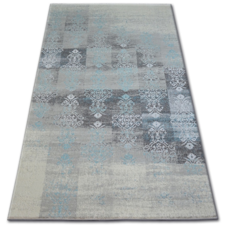 Dywany Łuszczów Akril patara szőnyeg 0146 l.homok/turquise, 80x150 cm