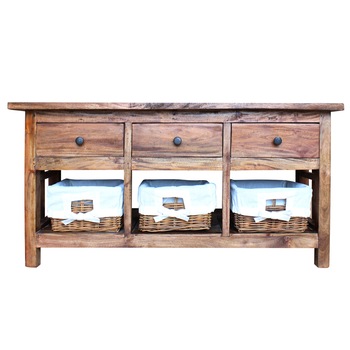 Comoda din lemn masiv reciclat, vidaXL, 100 x 30 x 50 cm Comoda din lemn masiv reciclat, vidaXL, 100 x 30 x 50 cm