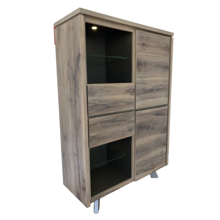 Mobilier Premium living, Dulap Manhattan, CESIMEX, 1150x450x1670, SummerGrey
