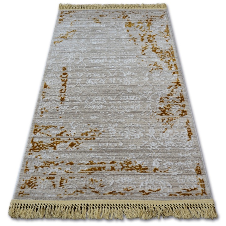 Dywany Łuszczów Akril manyas szőnyeg 193aa barnaowy/krém rojt, 80x300 cm
