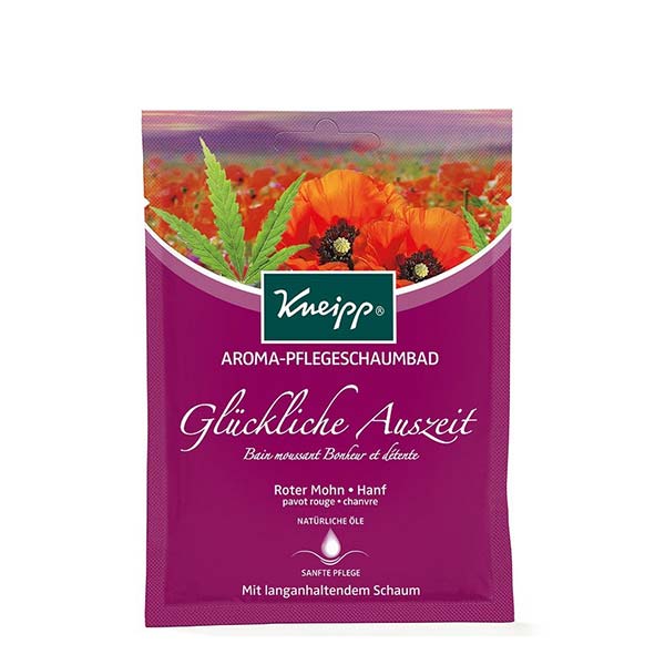 Spuma de baie cu mac rosu si canepa, Kneipp, 50ml